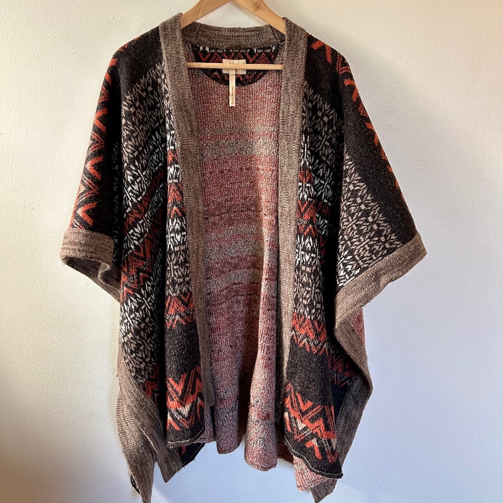 Wilfred Free Wool Shawl Poncho